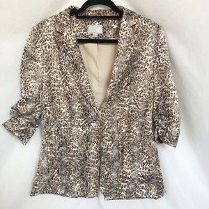 Alberto Makali Leopard Snake Animal Print Blazer